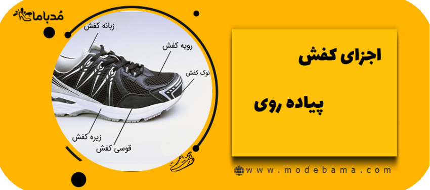 اجزای کفش پیاد روی